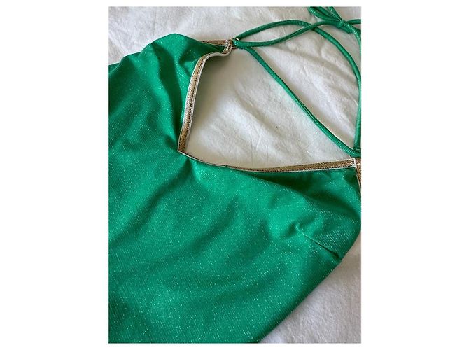 Autre Marque Badebekleidung aus Jersey in Metallic Grün - Ansicht 5