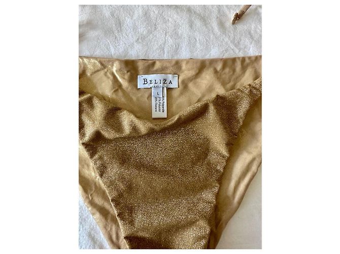 Autre Marque Badebekleidung Jersey in Gold Metallic Golden - Ansicht 3