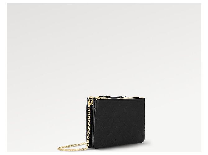 Louis Vuitton Pochette con zip foderata LV novità Nero - vista 2