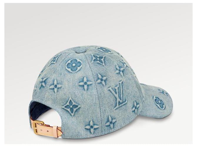 Louis Vuitton LV Monogram Washed Denim Cap Blue - view 2
