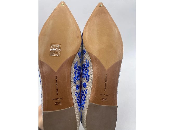 TABITHA SIMMONS Bailarinas T.UE 39.5 paño Azul - vista 5