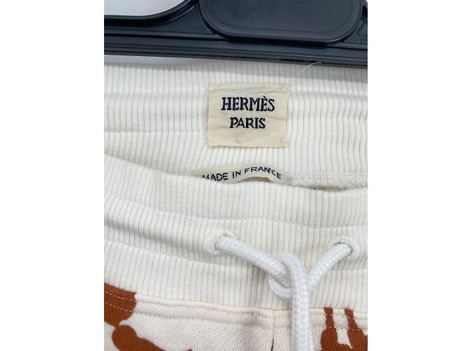 Hermès HERMES Pantalón T.fr 38 Algodón Blanco - vista 4