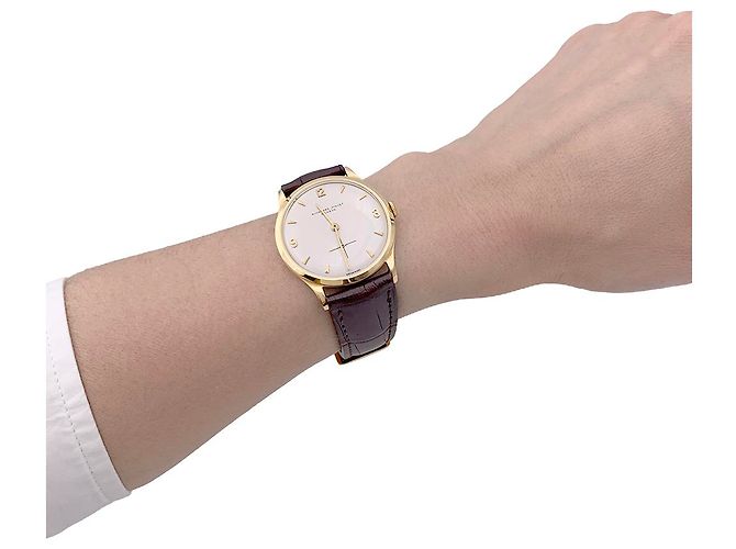 AUDEMARS PIGUET UHR, "Klassisch", gelbes Gold, cuir. - Ansicht 5