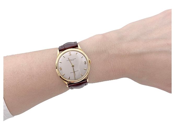 AUDEMARS PIGUET UHR, "Klassisch", gelbes Gold, cuir. - Ansicht 6
