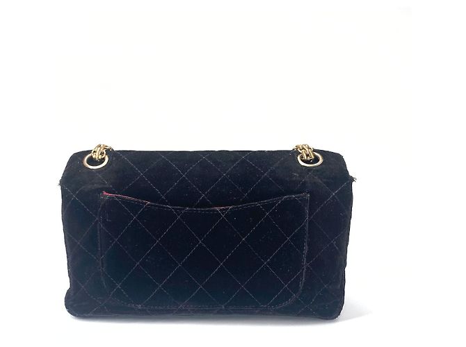 Chanel 2.55 Black Velvet Handbag - view 4