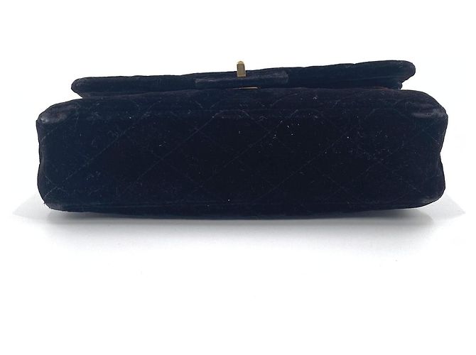 Chanel 2.55 Black Velvet Handbag - view 5