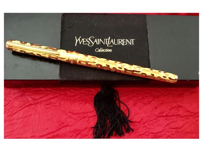 Yves Saint Laurent ChYC Penna Roller Placcato Oro D'oro - vista 2