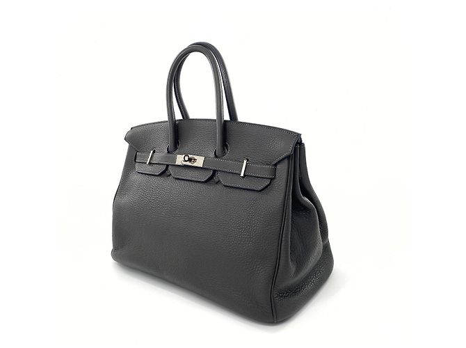 Hermès Birkin 35 Togo Leder Anthrazitgrau - Ansicht 2