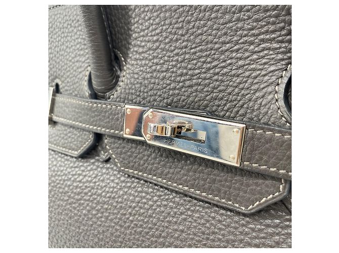 Hermès Birkin 35 Togo Leder Anthrazitgrau - Ansicht 7