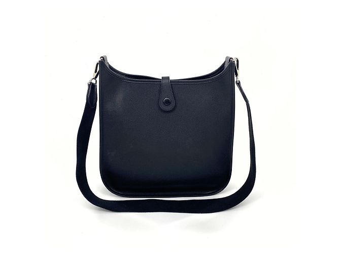 Hermès Evelyne PM schwarzes Courchevel Leder - Ansicht 4