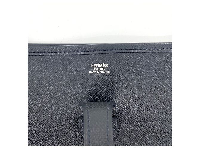 Hermès Evelyne PM schwarzes Courchevel Leder - Ansicht 6