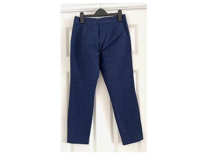 Diane Von Furstenberg Calça texturizada DvF Gwennifer Two Azul Azul marinho - vista 2