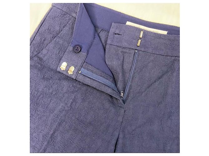 Diane Von Furstenberg Calça texturizada DvF Gwennifer Two Azul Azul marinho - vista 8