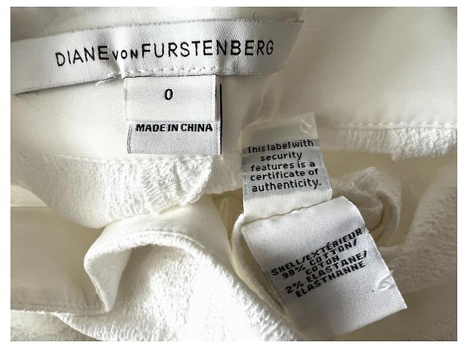 Diane Von Furstenberg Pantalón texturizado DvF Gwennifer Two blanco - vista 3