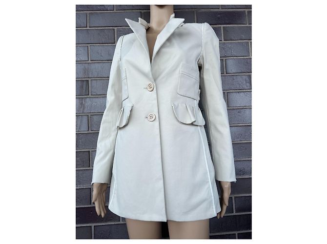 Dorothée Schumacher Cappotto Beige in Cotone - vista 2