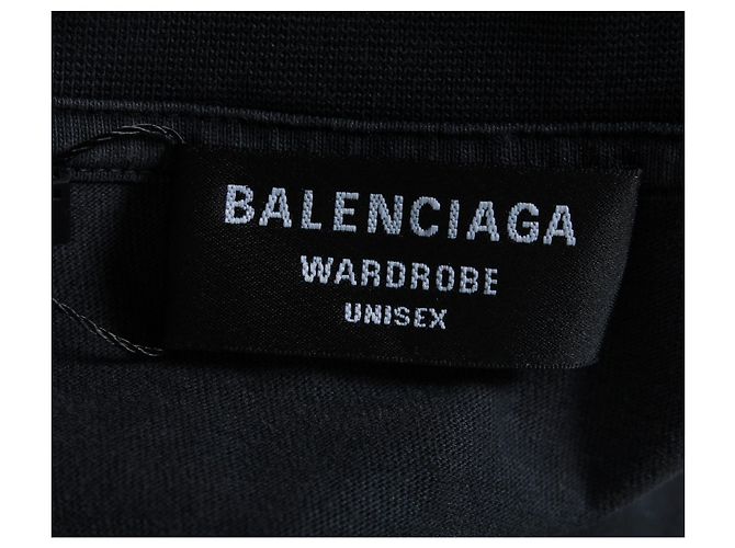 Everyday T-shirt con logo oversize Balenciaga in cotone grigio - vista 3