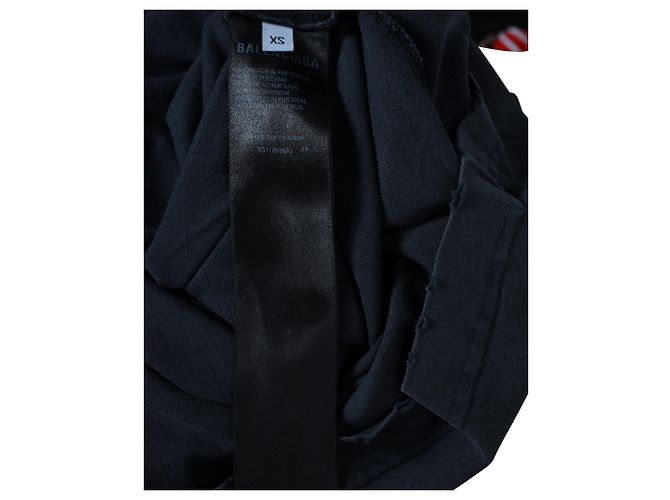 Everyday T-shirt con logo oversize Balenciaga in cotone grigio - vista 4