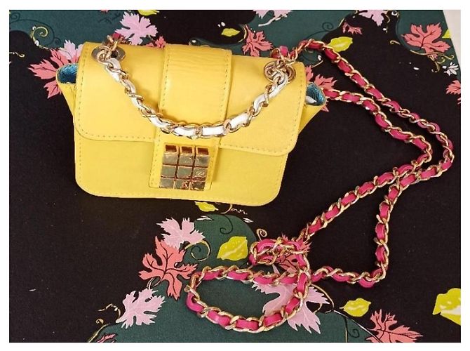 Dsquared2 Dsquared-Tasche2 Minitasche mit Schultergurt Gelb - Ansicht 7