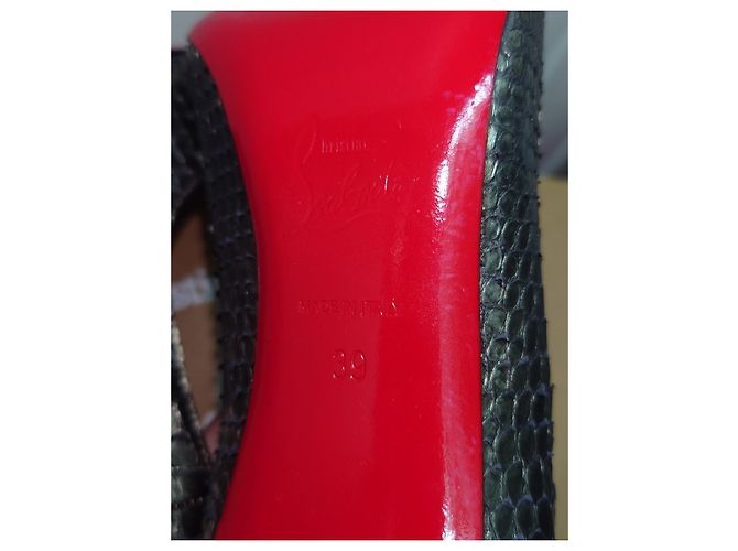 Christian Louboutin Louboutin So Kate 120 Leder Dunkelgrau/Schwarze Farbe Anthrazitgrau - Ansicht 13
