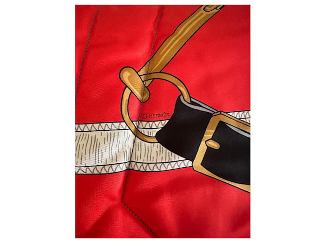 Stola Hermès oversize trapuntata in seta Multicolore - vista 7