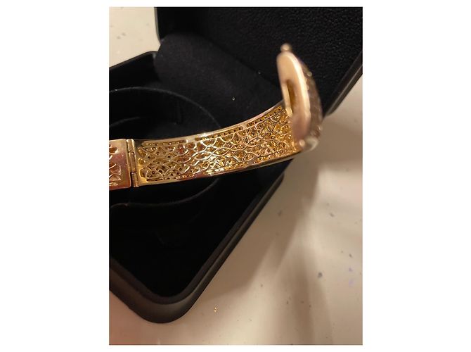 Autre Marque Bracciale Rigido Pavé di Diamanti 11.33 ct Oro Giallo Multicolore - vista 9