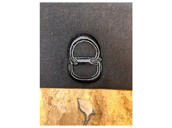 Camiseta Dior preta de algodão com logo CD bordado Preto - vista 3