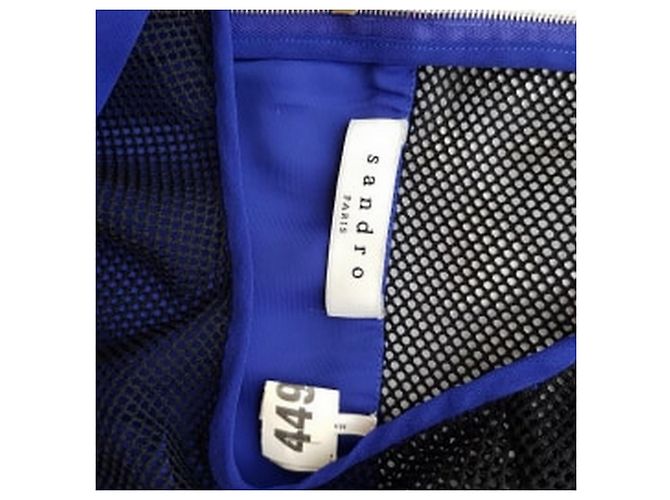 Abito Sandro Roxane R3642E Blu e Nero Blu scuro - vista 4