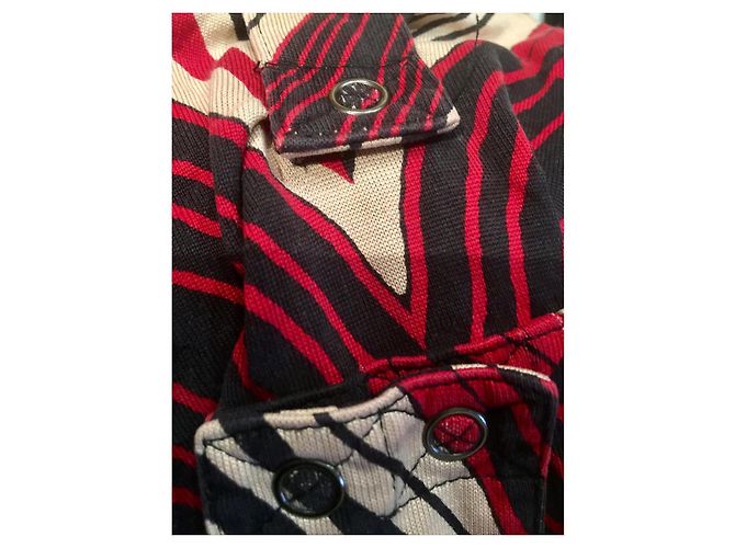 Diane Von Furstenberg Vintage Utility-Wickelkleid aus Seide von DvF Mehrfarben - Ansicht 5
