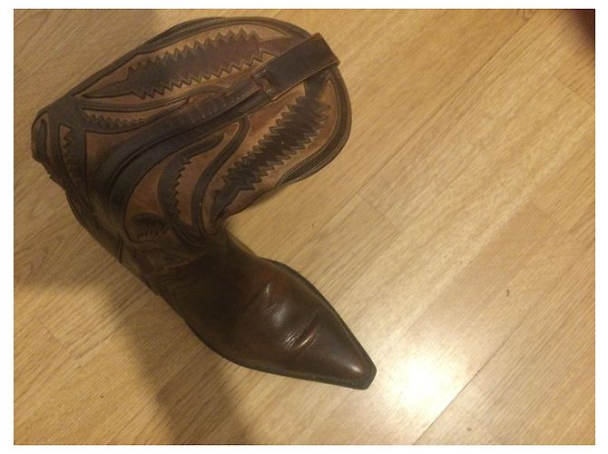Mexicana Leather Boots Brown Caramel - view 2