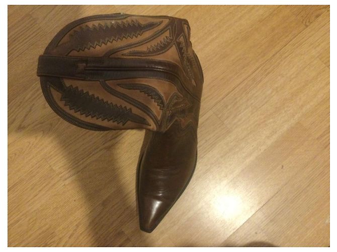 Mexicana Leather Boots Brown Caramel - view 3