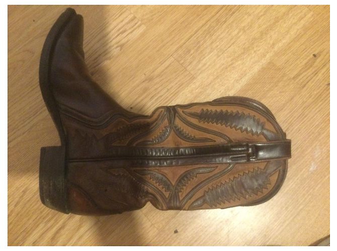Mexicana Leather Boots Brown Caramel - view 4