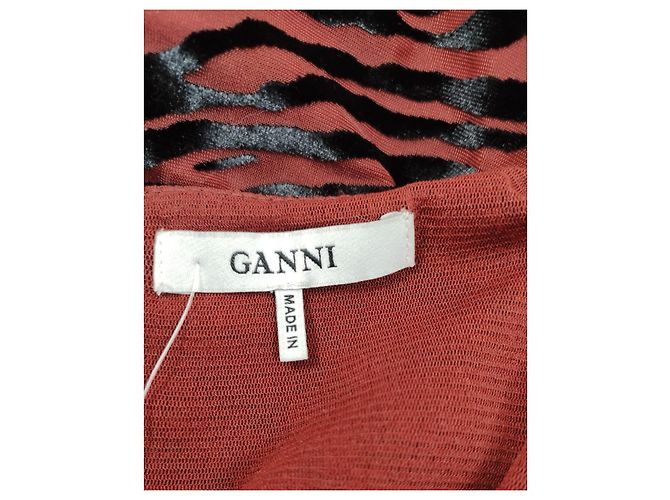 Ganni Adrian Kleid Zebramuster Mehrfarben Zebra-druck - Ansicht 5