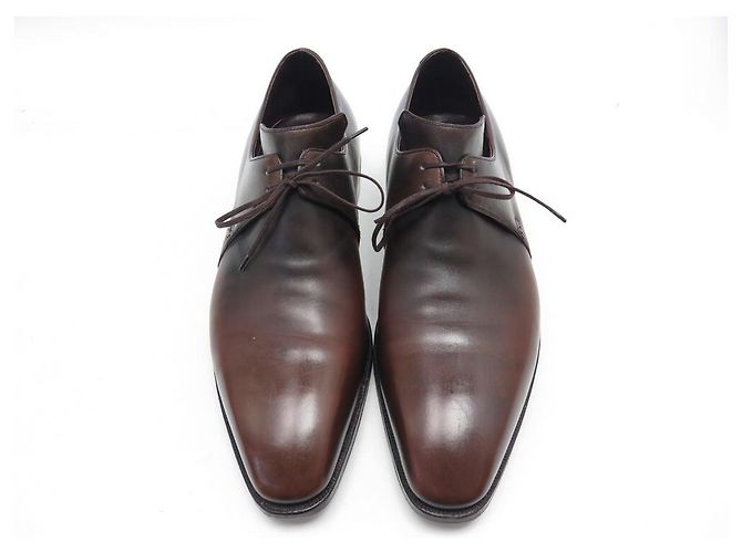SCARPE DERBY CORTHAY ARCA 8E 41.5 scarpe in pelle marrone - vista 5