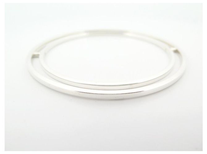 BRACCIALE CHRISTOFLE ELLISSE ARTICOLATO IN ARGENTO foderato 925 16 Cinturino in argento - view 2