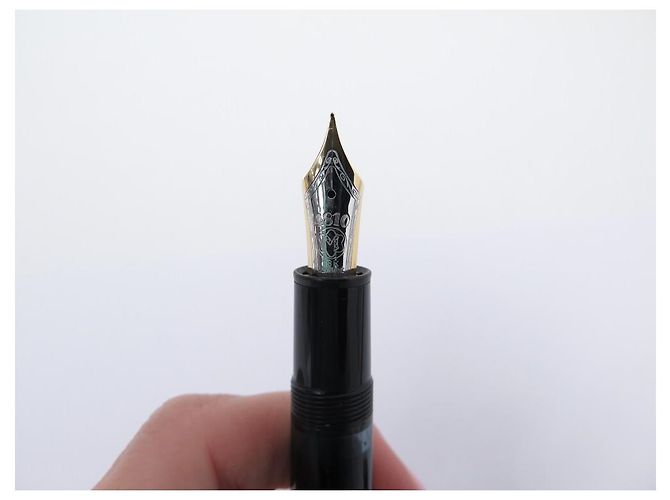 PENNA MONTBLANC MEISTERSTUCK PIUMA VINTAGE 146 PENNA STILOGRAFICA LEGRAND DORE Nero - vista 2