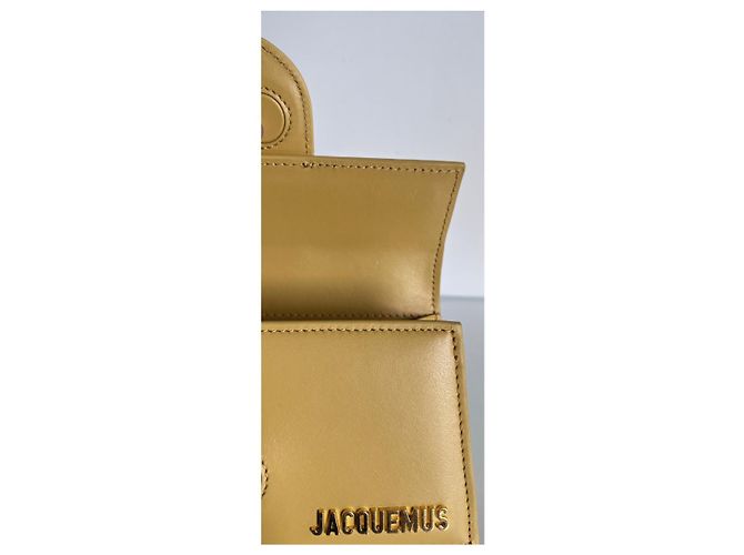 Borsa a mano Jacquemus Bambino in pelle gialla Giallo - vista 4