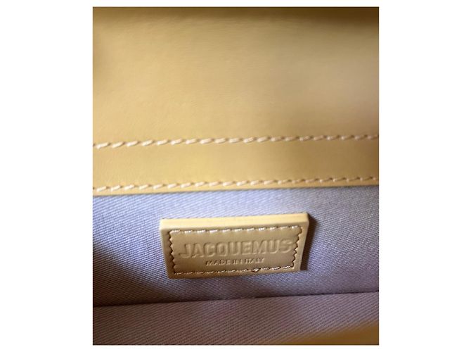 Borsa a mano Jacquemus Bambino in pelle gialla Giallo - vista 6