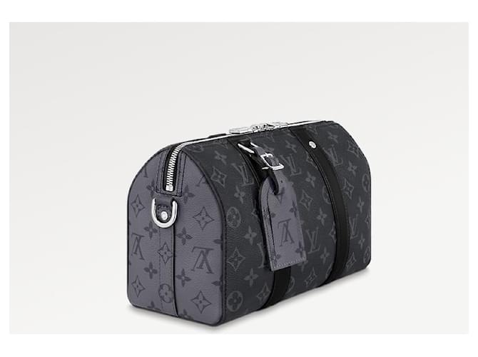 Abbesses Louis Vuitton Eclipse da cidade de LV Keepall Cinza - vista 2