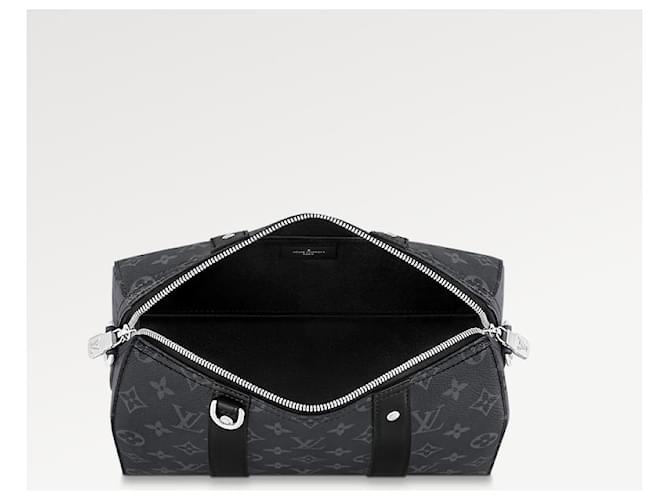 Abbesses Louis Vuitton Eclipse da cidade de LV Keepall Cinza - vista 3