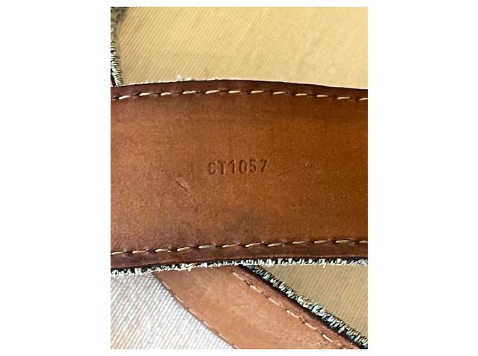 Louis Louise Louis Vuitton Gürtel Denim Hellblau - Ansicht 5
