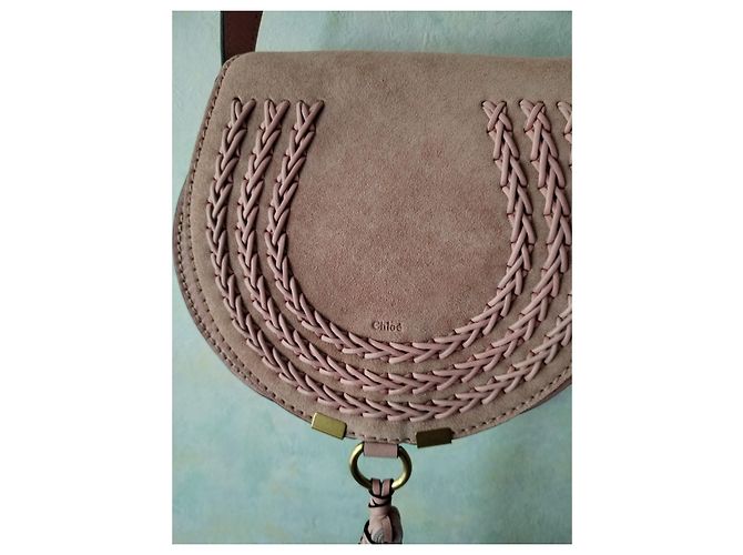 Marcie Borsa Chloé rosa in pelle di cervo - vista 8