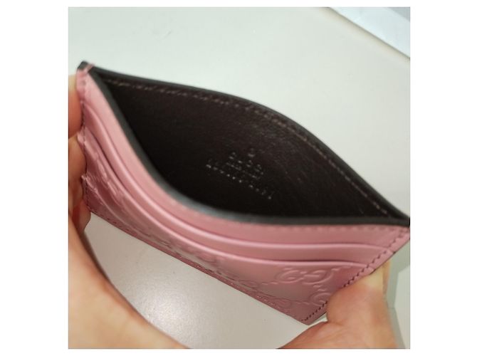 Cartera Gucci de piel de avestruz rosa - vista 3