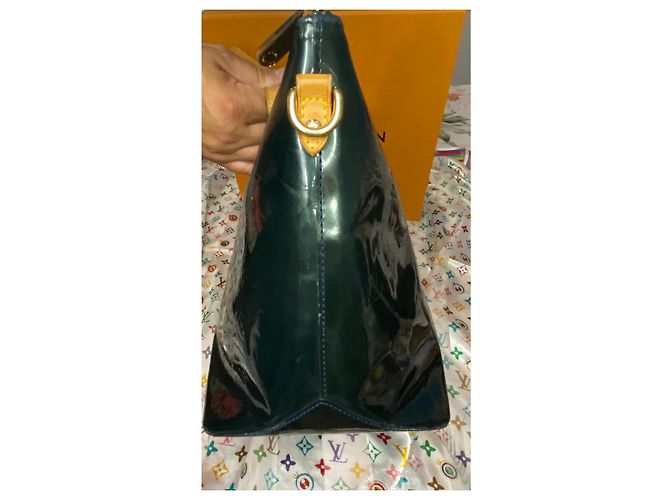 Louis Vuitton Bellevue GM Verde oscuro Azul oscuro - vista 8