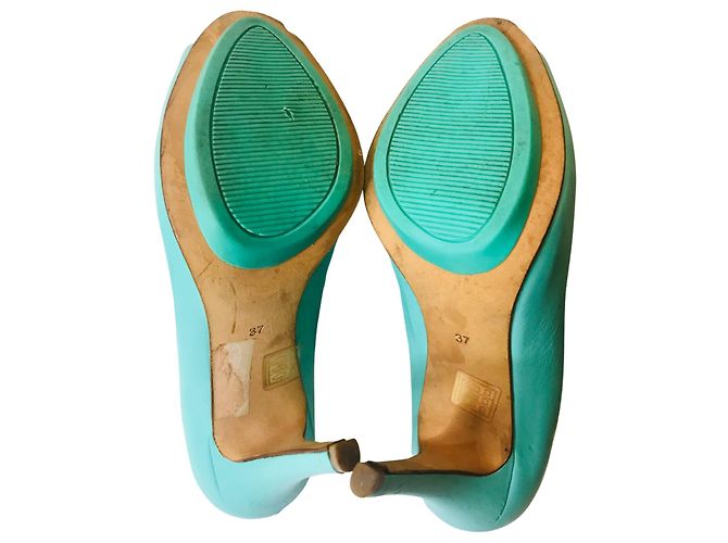 Autre Marque Offene Pumps CosmoParis Türkis - Ansicht 3