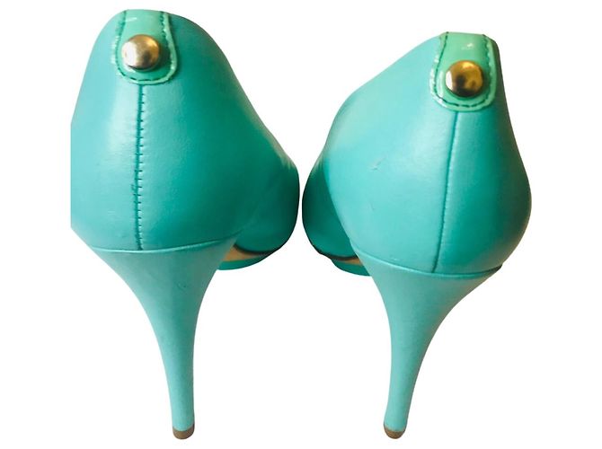 Autre Marque Offene Pumps CosmoParis Türkis - Ansicht 5