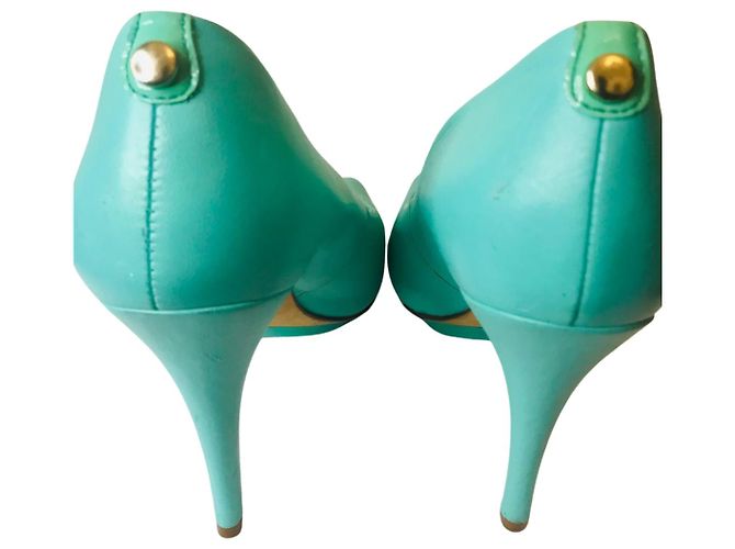 Autre Marque Offene Pumps CosmoParis Türkis - Ansicht 9