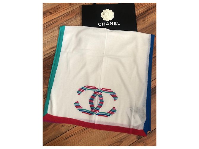 Chanel Schal aus Kaschmirmischung Mehrfarbig 200x55cm Mehrfarben - Ansicht 3