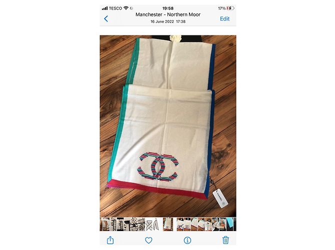 Chanel Schal aus Kaschmirmischung Mehrfarbig 200x55cm Mehrfarben - Ansicht 4
