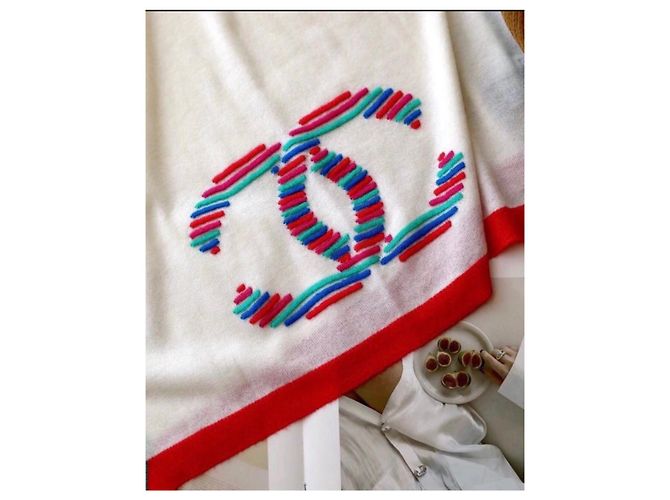 Chanel Schal aus Kaschmirmischung Mehrfarbig 200x55cm Mehrfarben - Ansicht 6