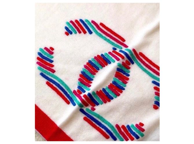 Chanel Schal aus Kaschmirmischung Mehrfarbig 200x55cm Mehrfarben - Ansicht 7
